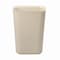 Rubbermaid Commercial 10 gal Rectangular Indoor Metal Can, Beige, Open Top, Fiberglass, 15 in FG254400BEIG - alternate 1